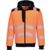 PW3 Chaqueta con capucha de alta visibilidad PW327 naranja/negro