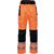 PW3 Pantalones con cremallera impermeables de alta visibilidad Extreme PW342 naranja/negro