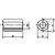 Tuercas hexagonales de prolongación ~3d