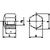 Tuercas de sombrero forma baja